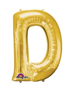 34" Gold Letter D Foil Anagram