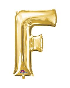 34" Gold Letter F Foil Anagram