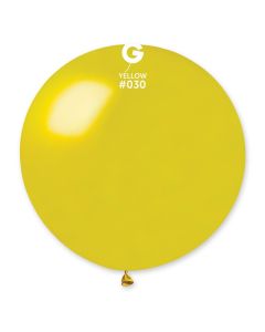 19" Metallic Yellow Latex #030 Pk25 Gemar