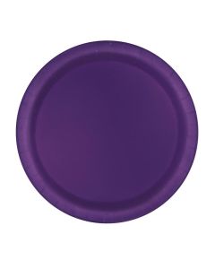 Deep Purple 9" Round Plates 16pk Unique