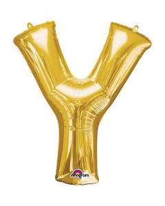 16" FOIL 'Y' GOLD BALLOON - 3306111/1