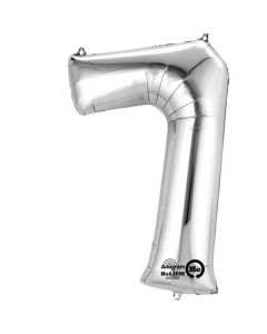16" Silver Number 7 Air-Fill Foil Anagram