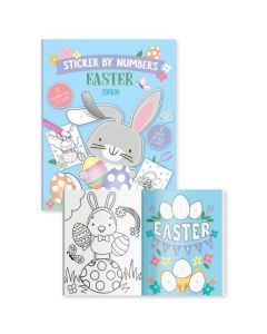 Easter Sticker By Numbers Activity Book Eurowrap