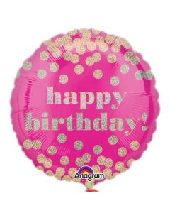 SD-C HBD DOTTY HOLO FOIL BALLOON - 3380901/1