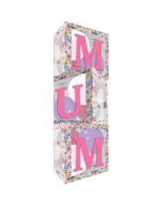 3 PACK FLORAL MUM BALLOON BOXES - 33832-MBC