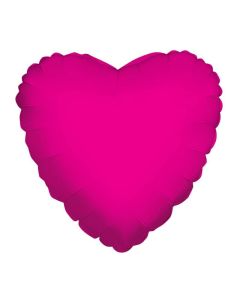 4" Hot Pink Heart Air-Fill Foil Balloon Unpackaged Kaleidoscope