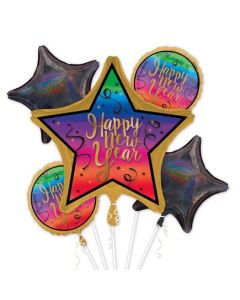 Bouquet Colorful New Year Foil Balloon
