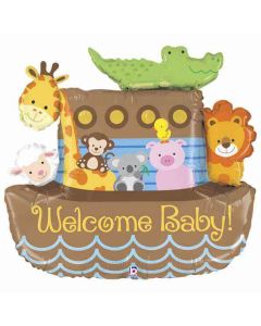 37" NOAHS ARK WELCOME BABY - 35032-P