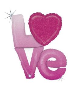 39" Ombre Love Holographic