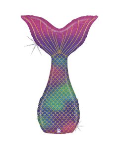 46" Glitter Mermaid Tail Foil Balloon Grabo
