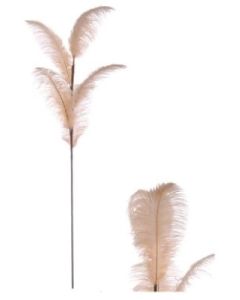 Stem Ostrich Feather Salmon