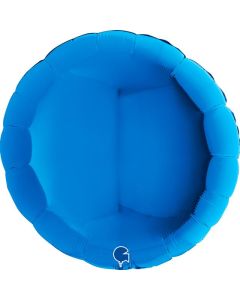 36" Blue Round Foil Grabo