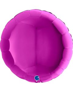 36" Purple Round Foil Balloon Grabo