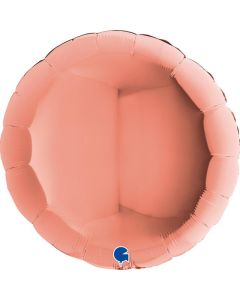 36" Rose Gold Round Foil Grabo