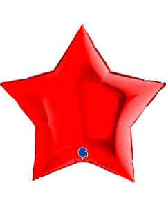 36" Red Star Foil Balloon Grabo