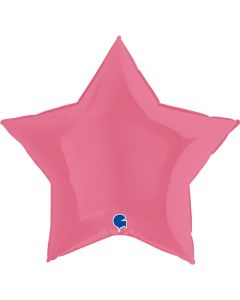 36" Bubblegum Pink Star Foil Balloon Grabo