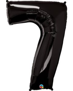 34" Black Number 7 Foil Balloon Qualatex