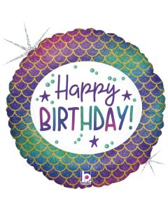 18" Glitter Mermaid Birthday  Grabo