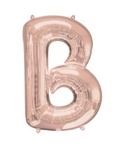 16" Rose Gold Letter B Air-Fill Foil Anagram