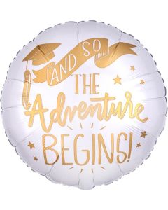 18" The Adventure Begins Foil Balloon