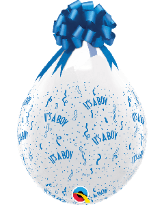 It's A Boy Round Diamond Clear PK25