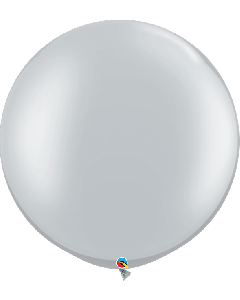 30" Silver Latex 2pk Qualatex