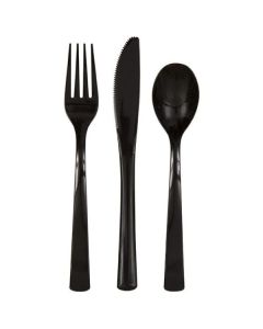 ASSORTED CUTLERY MIDNIGHT BLACK - 39497/1
