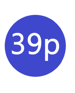 39p x 1000 stickers per roll