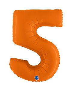 40" Number 5 Matte Orange - 400500MO-P
