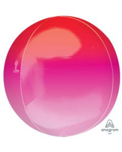15" Orbz Red & Pink Ombere Foil Amscan