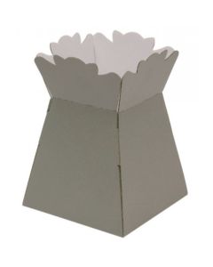 Recyclable & Biodegradable Matte Dove Grey Porto Vases 25pk