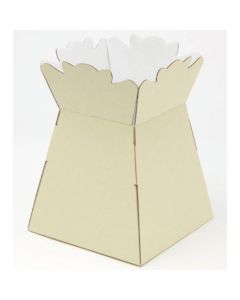 Recyclable & Biodegradable Matte Ivory Porto Vases 25pk
