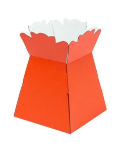 Recyclable & Biodegradable Matte Orange Porto Vases 25pk