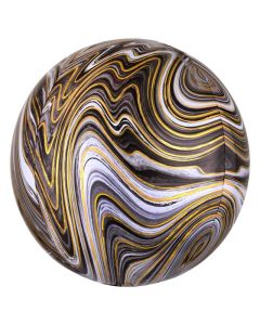 15"  Black Marblez Orbz Foil Anagram