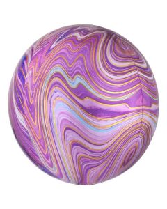 15"  Purple Marblez Orbz Foil Anagram