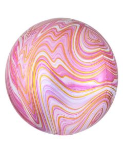 15"  Pink Marblez Orbz Foil Anagram