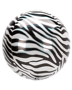 15" Zebra Print Orbz Foil Anagram