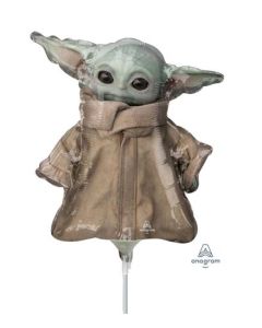 14" Mandalorian The Child Minishape Air-Fill Foil Balloon Unpackaged Anagram
