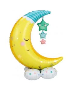 Airloonz: Moon & Stars 40"/101 w x 55"/132cm