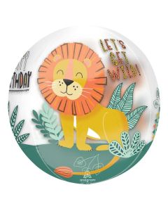 Get Wild Happy Birthday Orbz Foil Balloon Anagram