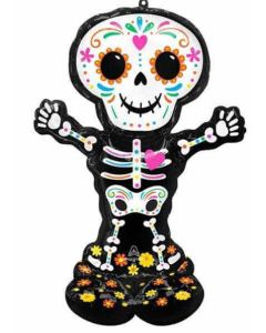 Airloonz: DOTD Standing Skeleton 35"/88cm w x 52"/132cm