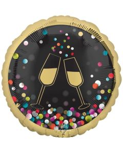SD-C :Colourourful Confetti Cheers Foil Balloon