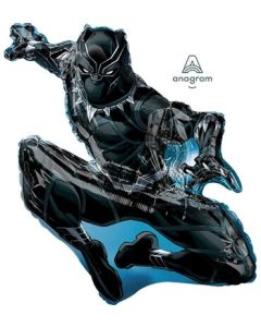 32" Black Panther SuperShape Foil Balloon Anagram