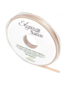 6mmx20m Champagne Gold Satin Ribbon Oaktree