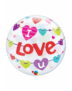22" I Love You Bubble Qualatex