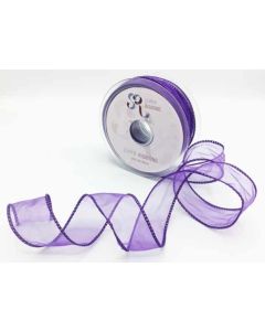 50mm Wired Edge Purple
