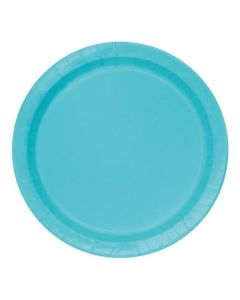 9" Terrific Teal Plates Pk16 Unique