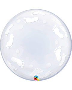 24" DECO BUBBLE BABY FOOTPRINTS - 49459/1