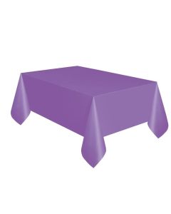 Pretty Purple Plastic Rectangular Tablecover 54X108