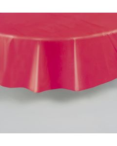 Red Plastic Round Table Cover Unique